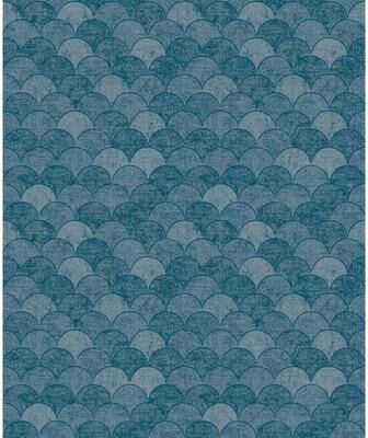 Antonina Vella Mermaid Scales Blue Wallpaper