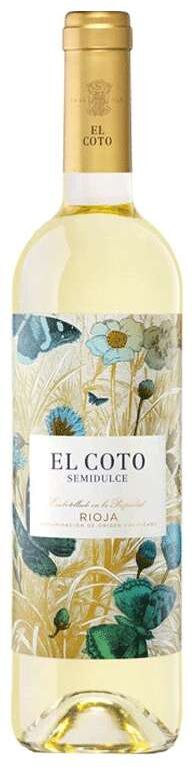 El Coto de Rioja Vino El Coto Blanco Semidulce 75cl - Ideal para maridar postres y aperitivos