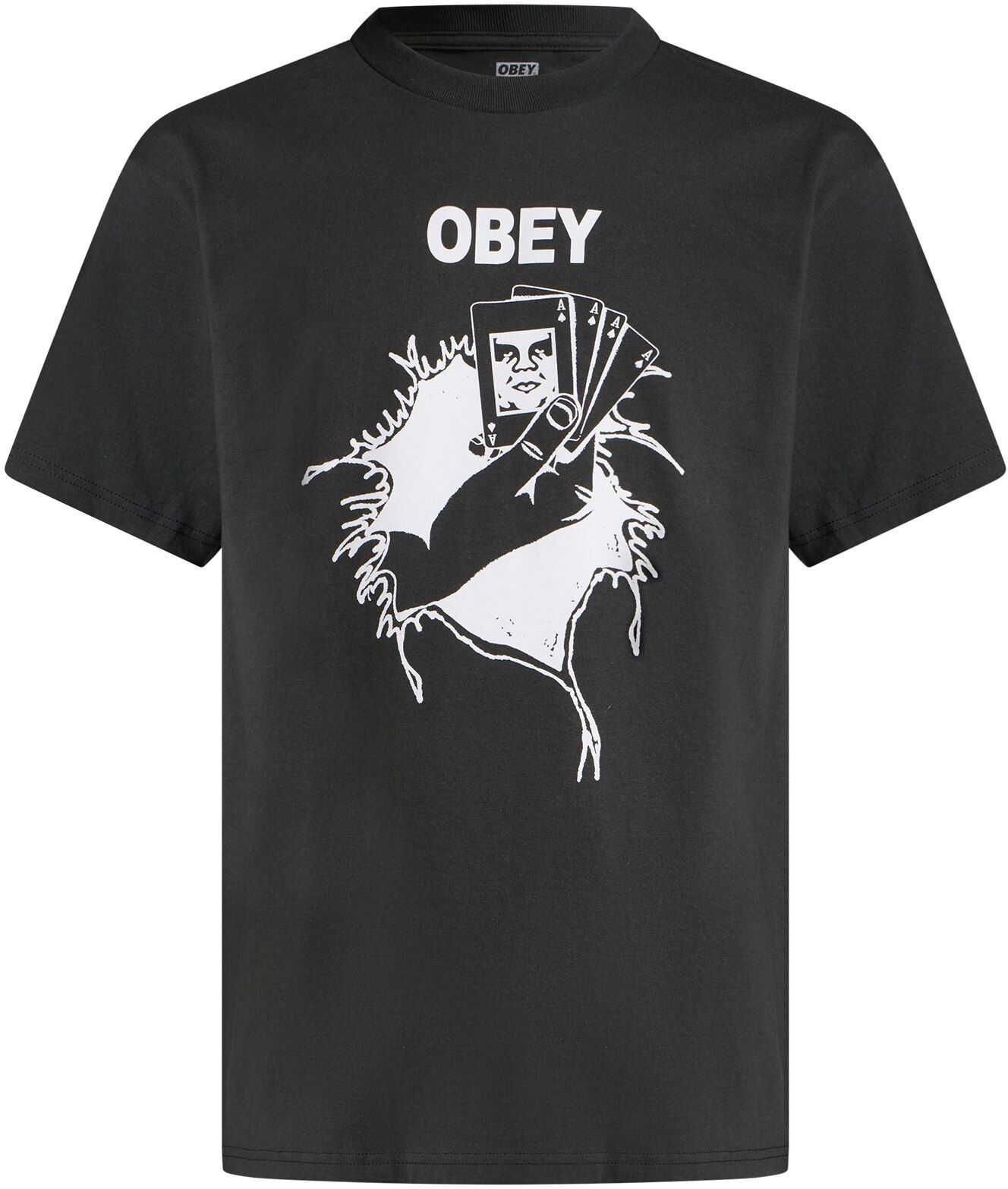 Obey Camiseta Hombre Carbón S Hombre