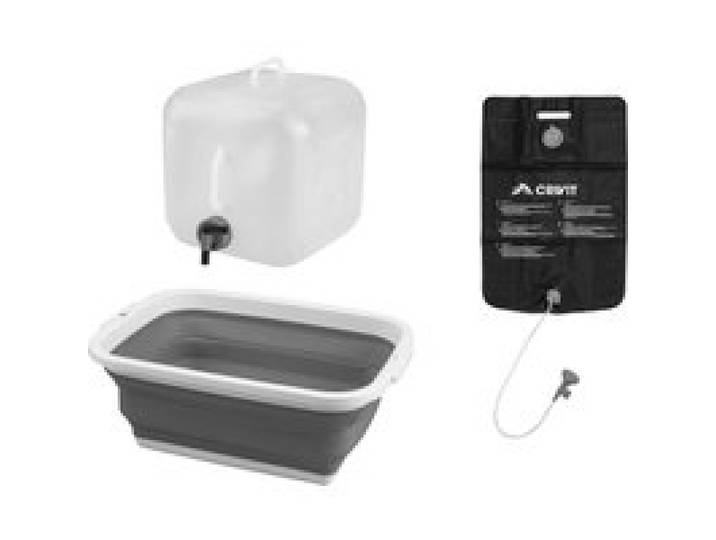CRIVIT Douche de camping, cuvette pliable ou jerrican pliable