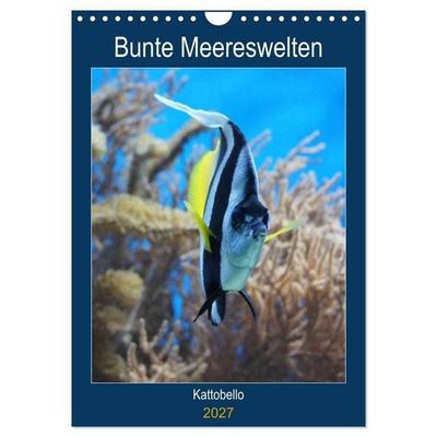 Bunte Meereswelten (Wandkalender 2027 DIN A4 hoch), CALVENDO Monatskalender