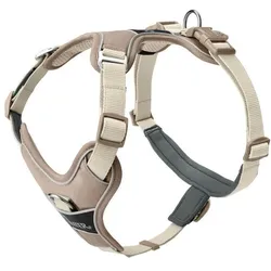 Hunter Dog Harness DIVO UP Beige L (L, Hund, Spazieren), Halsband + Leine
