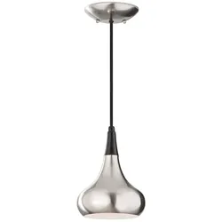 Elstead Lighting, Pendelleuchte, Beso Hängeleuchte E27 24cm Gebürsteter Stahl (E27)