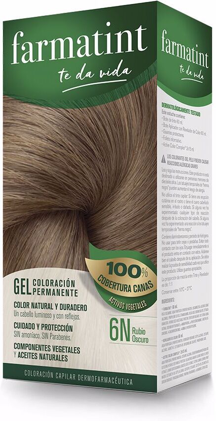 Farmatint Gel cor permanente #6n-loiro escuro