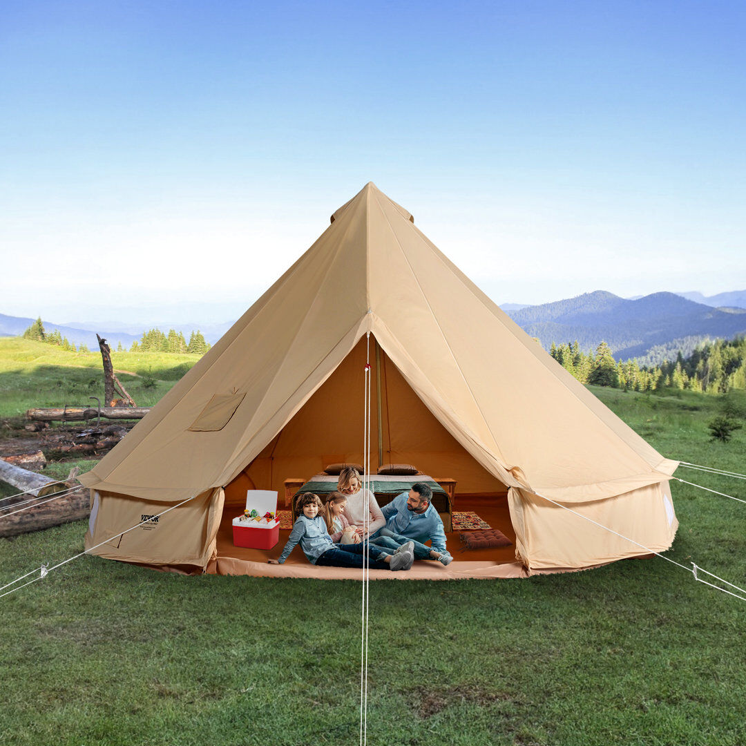 VEVOR Tent Beige 10 Person/350.5cm H x 599.4cm W x 599.4cm D