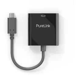 PureLink USB-C auf DVI Adapter - 1080p - iSerie - schwarz - 0,10m