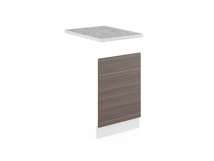 Vicco Frontblende R-Line Edelgrau 45 cm, AP Marmor, Grau, Weiß, Holzwerkstoff, Rechteckig, 45x67.4x60 cm, Küchen, Küchenmöbel, Küchenschränke, Küchenunterschrank
