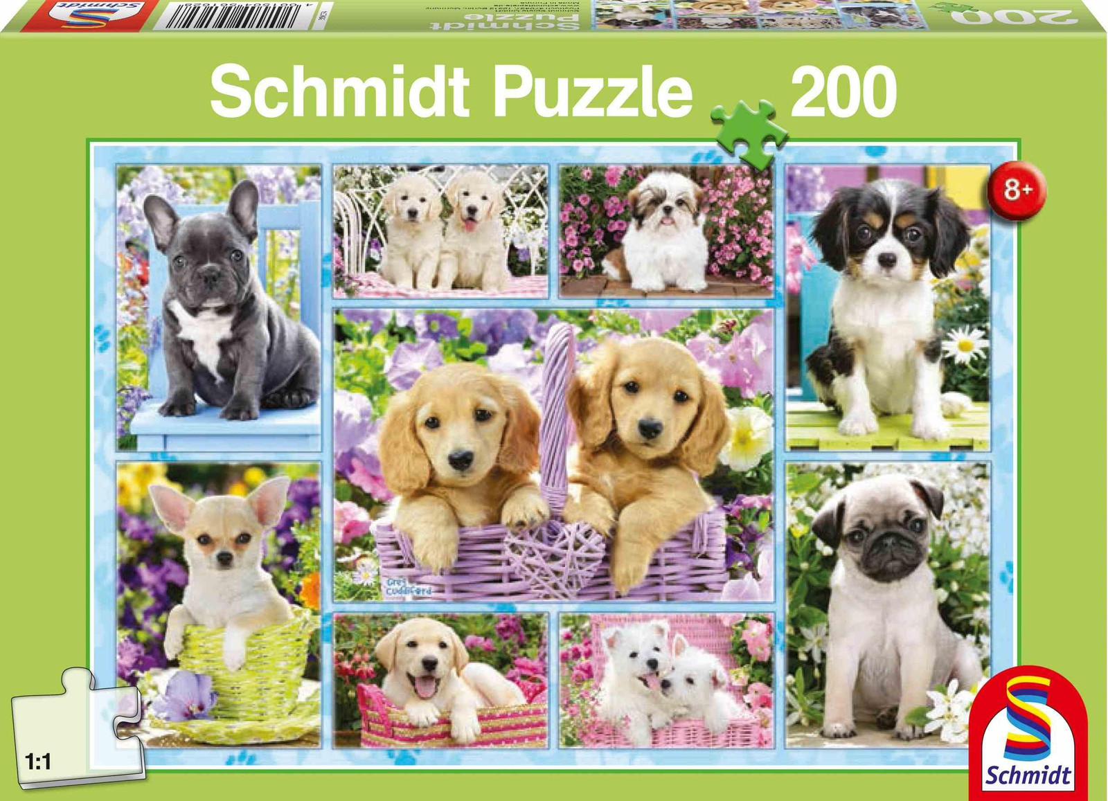 Schmidt Spiele Puzzel Dieren, 200 stukjes, vanaf 8 jaar