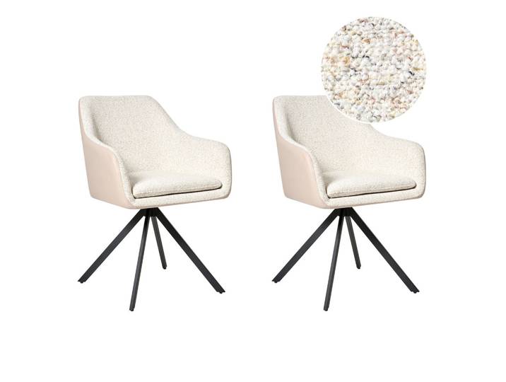 ESSZIMMERSTUHL 2er-Set Hellbeige Lithia