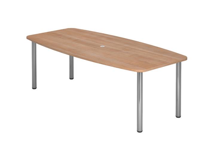 Schreibtisch Office nussbaum Holzwerkstoff B 220 T 105 cm - Schreibtisch