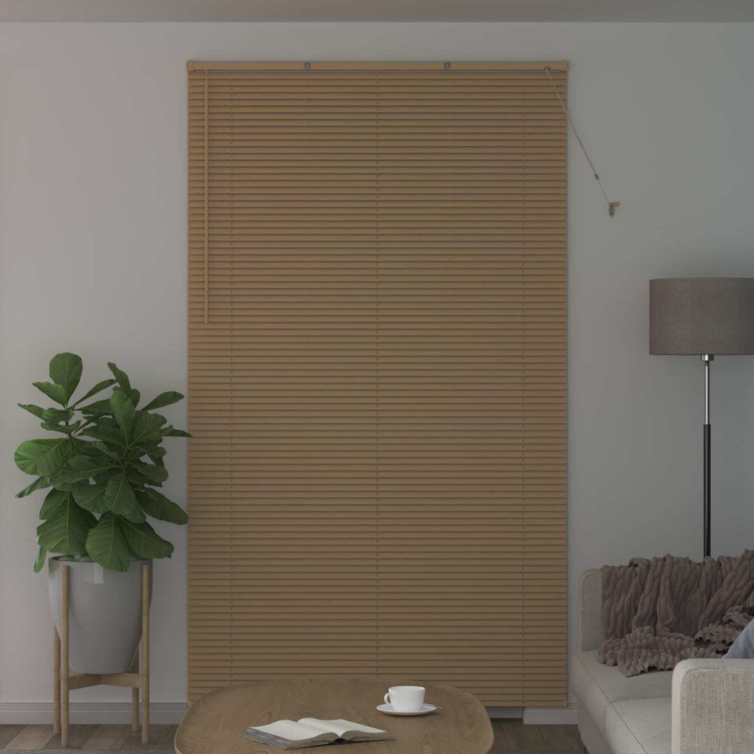 Metro Horizontal/Venetian blind Light Brown with Pattern 160cm W X 213cm L