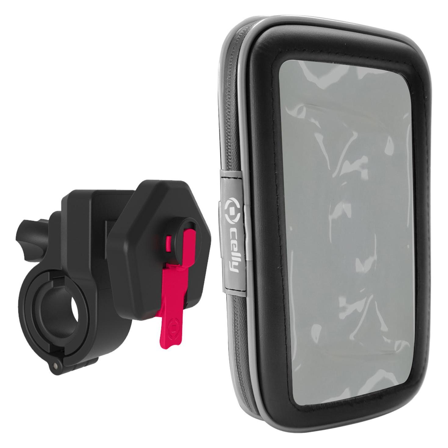 Celly SNAPFLEX, Mobile phone/Smartphone, Active holder, Bicycle, Bike/Car, Scooter, Black (SNAPFLEXBK)