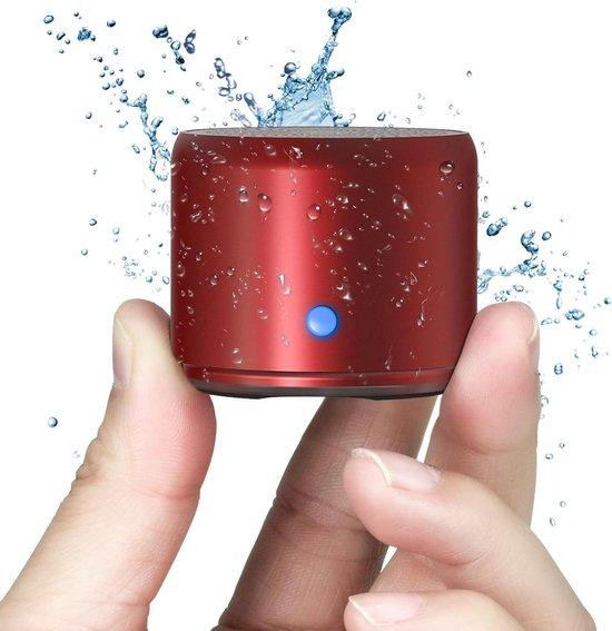 Ewa Draagbare Bluetooth Luidspreker - Mini Speaker - IP67 Waterdicht - Rood