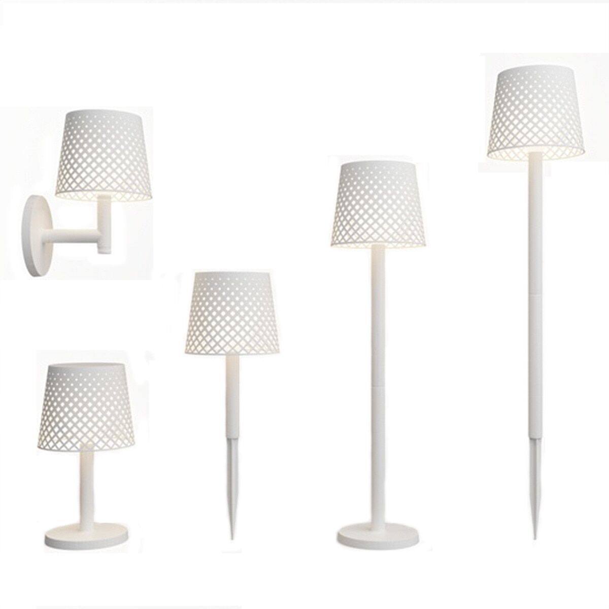 New Garden Baliza Solar Greta 5 en 1. Blanco