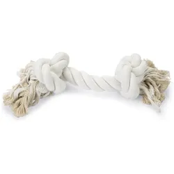 Beeztees Bz Baumwollseil Weiss 2 Knoten (Kauspielzeug Hund), Hundespielzeug