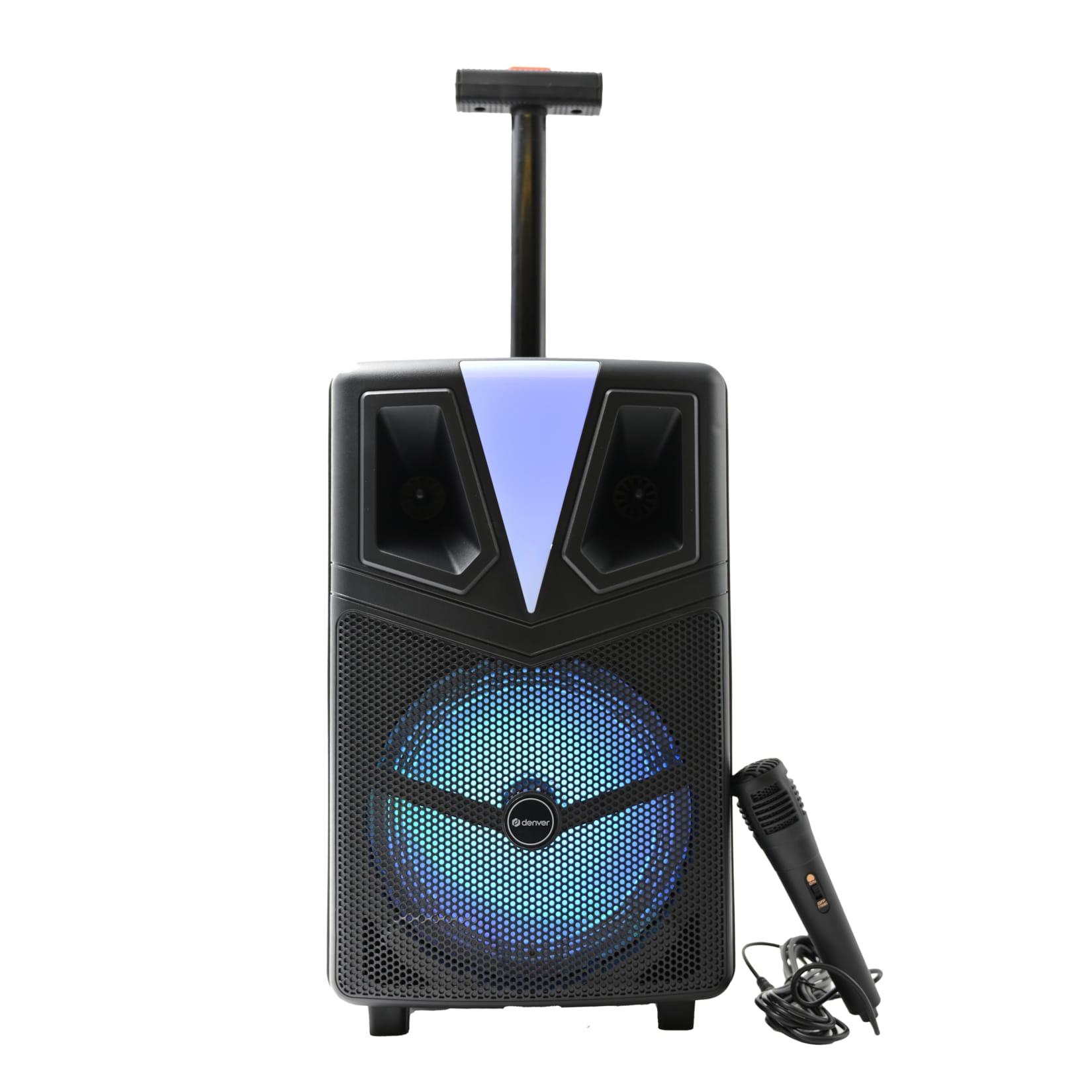 Denver TSP-307 Bluetooth Trolley Lautsprecher– 120W max., LED-Lichter