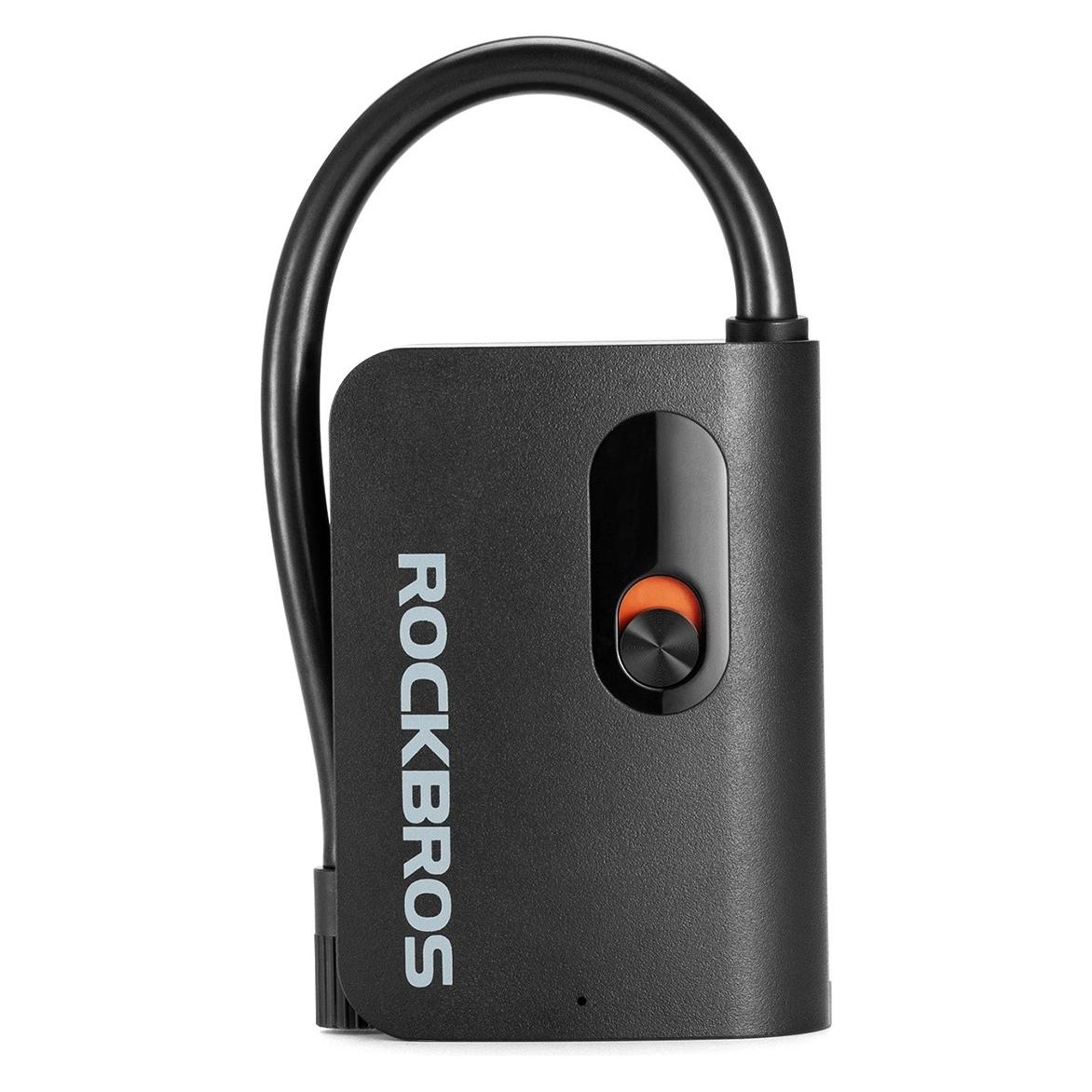 Rockbros Pompka akumulatorowa L1 Mini 70 psi kompresor długość węża 200 mm Schrader - czarna (5907769386299)