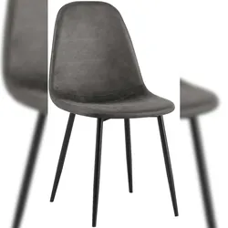 CLP Esszimmerstuhl Napier schwarz/Vintage Kunstleder