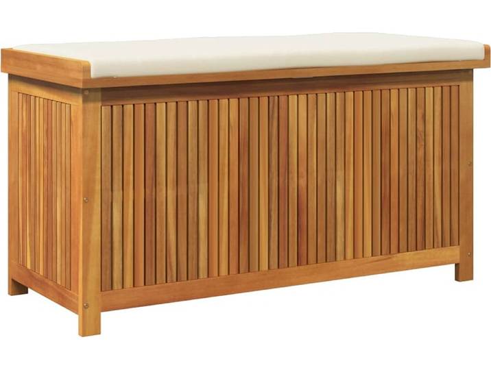 vidaXL Outdoor-Kissenbox 113x50x60,5 cm Massivholz Akazie