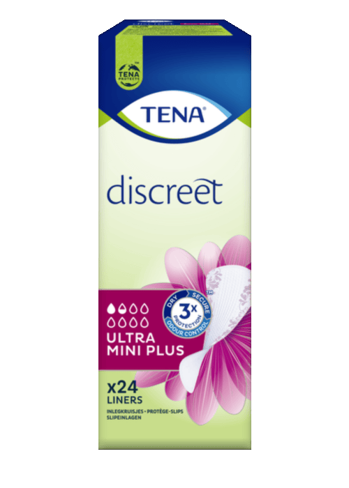 Tena Discreet Ultra Mini Plus - 12 paquets de 24 protections