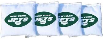 Skip's Garage New York Jets NFL White Cornhole Bags