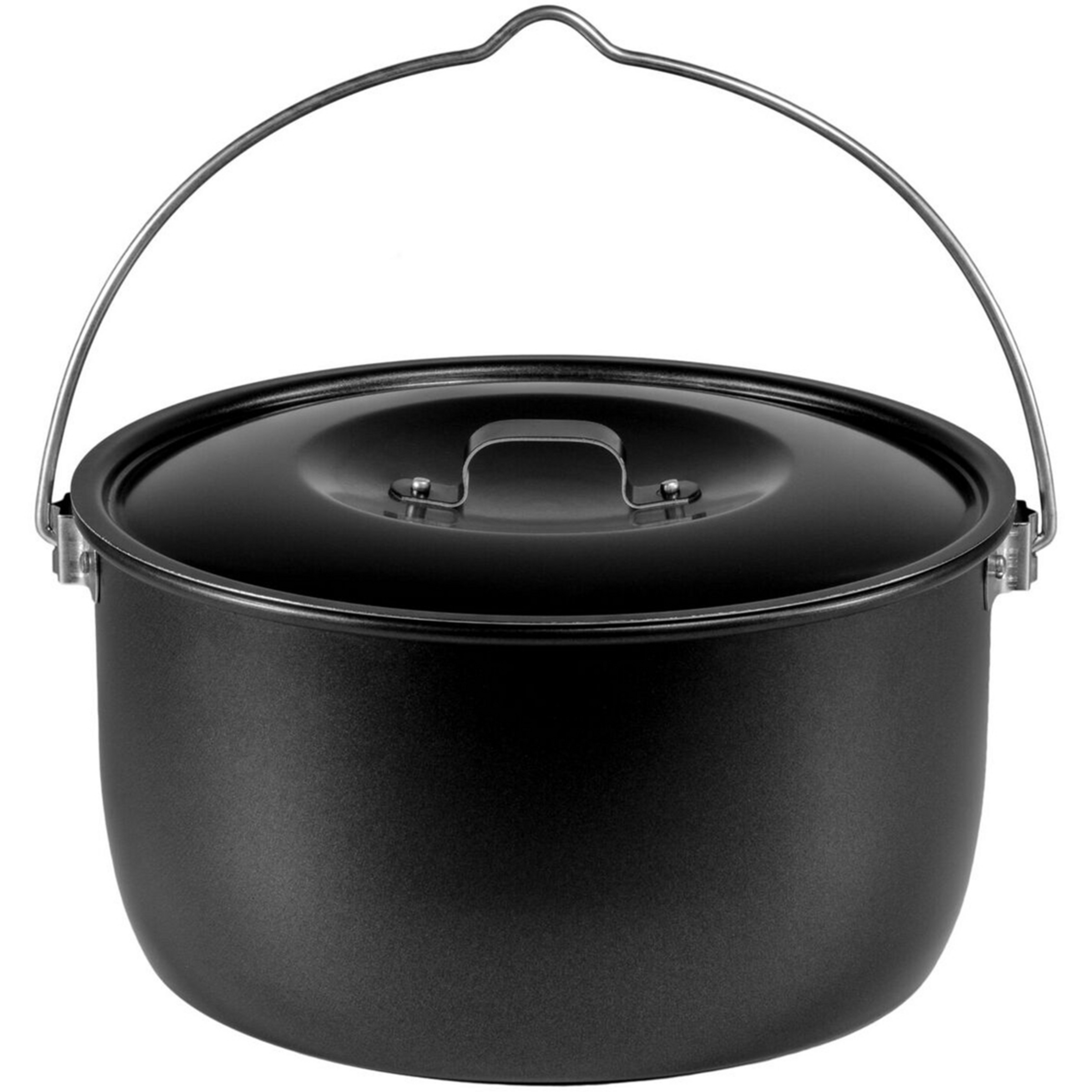 Trangia Lagerkessel 4.5l Non-stick mit Deckel Camping Kochgeschirr schwarz Größe 4.5L