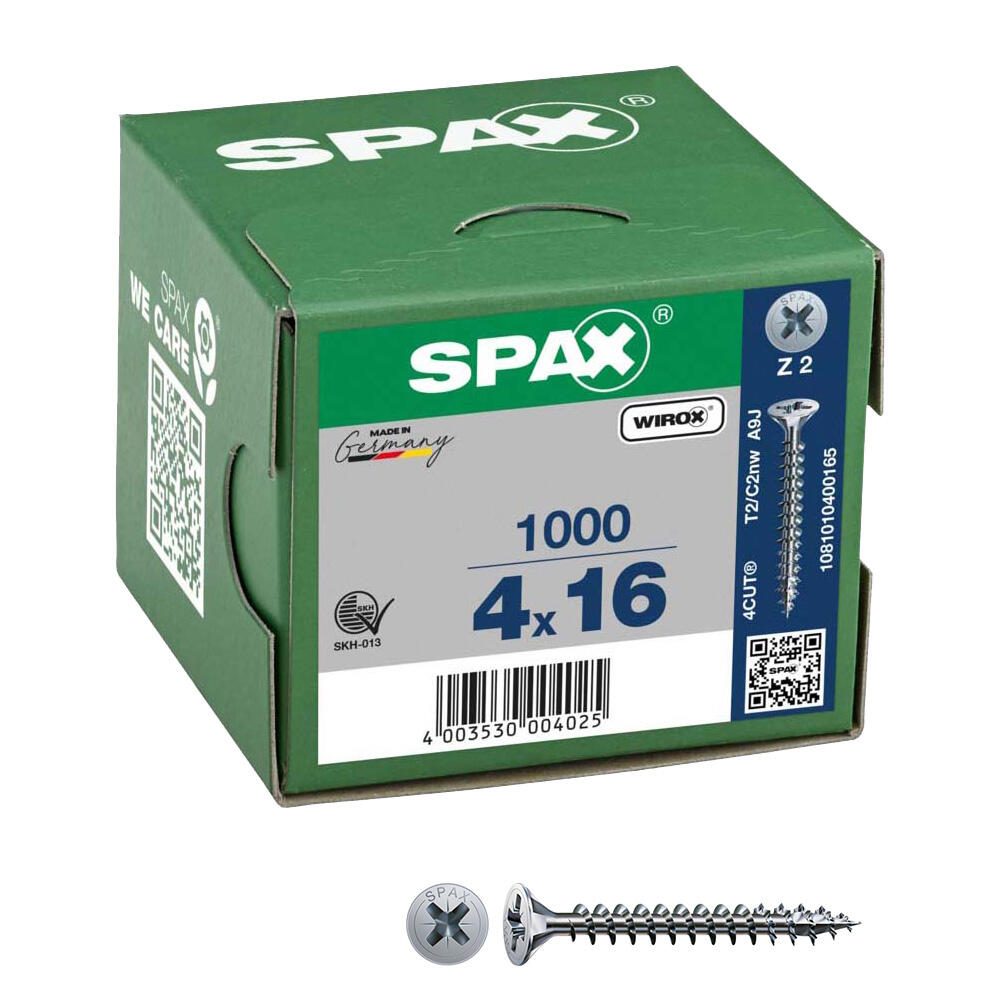 SPAX® Universalschrauben Z2 4x16 1000 St. 1081010400165