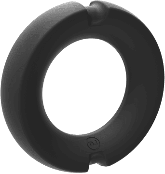 Doc Johnson USA Cockring en Silicone/Metal Cock Ring - 35mm - Noir