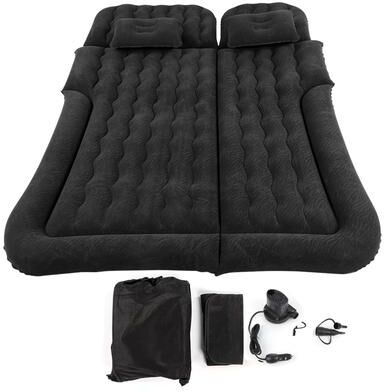 Uplift Essentials Car Travel Bed Inflatable Mattress With Pump And Headrests black