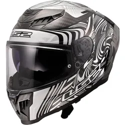 LS2, Motorradhelm, OF807 DRAGON CARBON ENTHUM Integralhelm (S)