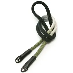 Artisan & Artist ACAM 316G Kameragurt aus Seide schwarz/khaki