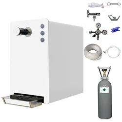 Tafelwasserzapfanlage Sprudelwassergerät BieTal® BT-30 Komplett SET weiß