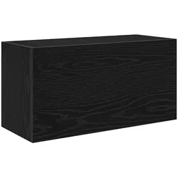 vidaXL Bad-Wandschrank Schwarz 60x25x30 cm Holzwerkstoff