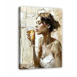 BILDER auf Leinwand Frau Abstrakt Modern 100x70