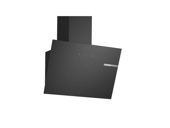 BOSCH Kopffreihaube DWK65DK60 , Energieeffizienz: A, silber (schwarz), B:59cm H:37,5cm T:32,5cm, Dunstabzugshauben, Geruchsarme & geräuscharme Küche dank leisem Motor & DirectSelect, Kopffreihaube