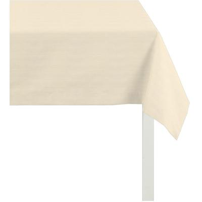 Tischdecke APELT "4362 Rips - UNI" Gr. 5, beige (natur), B:45cm L:135cm, Baumwolle, Polyester, Tischdecken, Tischdecke, Wasser- und Schmutzabweisend
