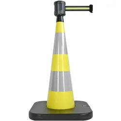 Viso, Verkehrstechnik, RCX102BYB PVC Gelb Kegel zu festen-Gurt S/G/S O x H 90 mm 1000