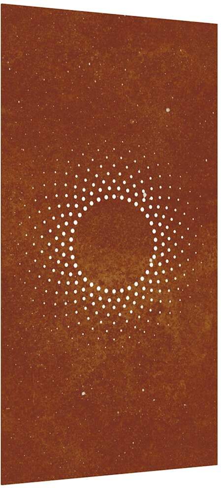 vidaXL Décoration murale jardin 105x55cm acier corten design du soleil