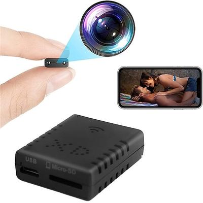Mini-Spionagekamera mit versteckter Kamera, HD 480p, WLAN-Sicherheitskameras, kabellose Nanny-Cam mit Bewegungserkennung, Nachtsicht, Telefon-App für die Videoüberwachung im Innenbereich des Homeoffice
