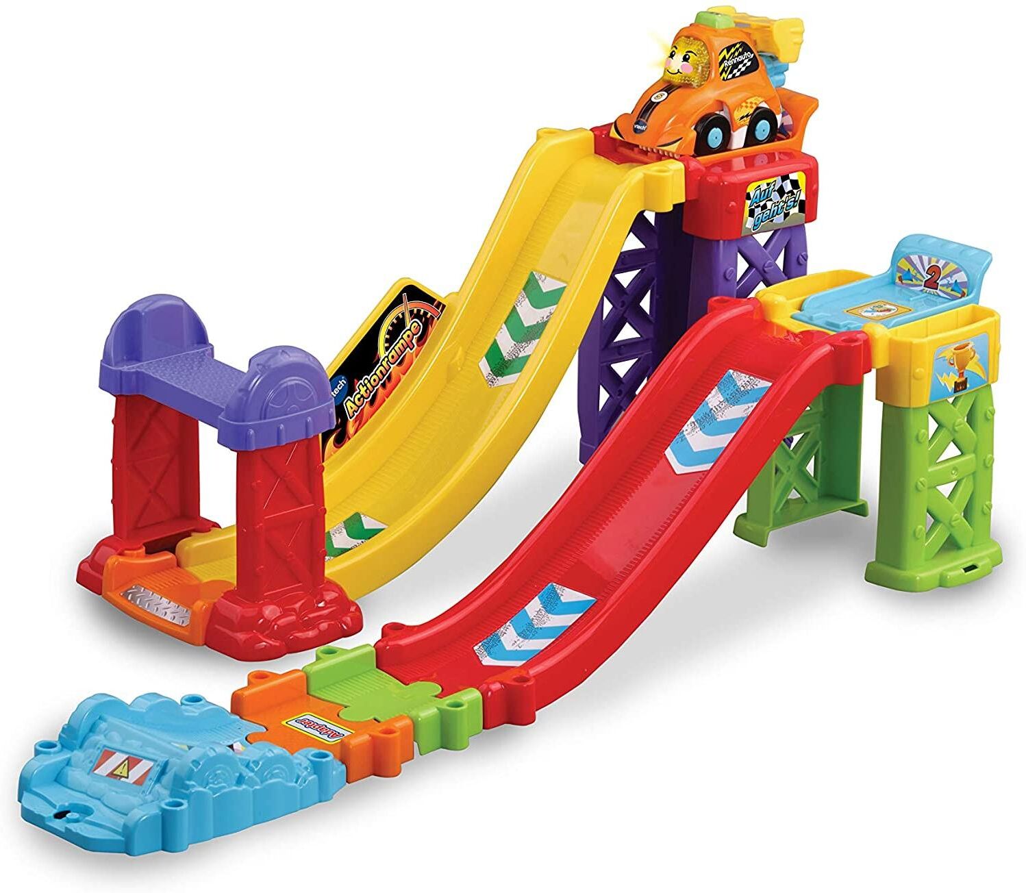 Spielfahrzeug-Erweiterung VTECH "- Actionrampe", Kinder, bunt, Kunststoff, Spielzeugfahrzeug-Erweiterungen Spielfahrzeug-Erweiterung bunt Einheitsgröße