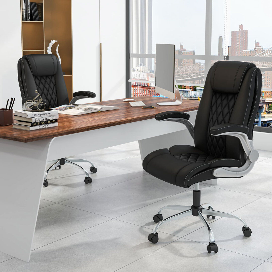 Inbox Zero Cassandrea Office Chair Black 68cm W X 26.77cm D
