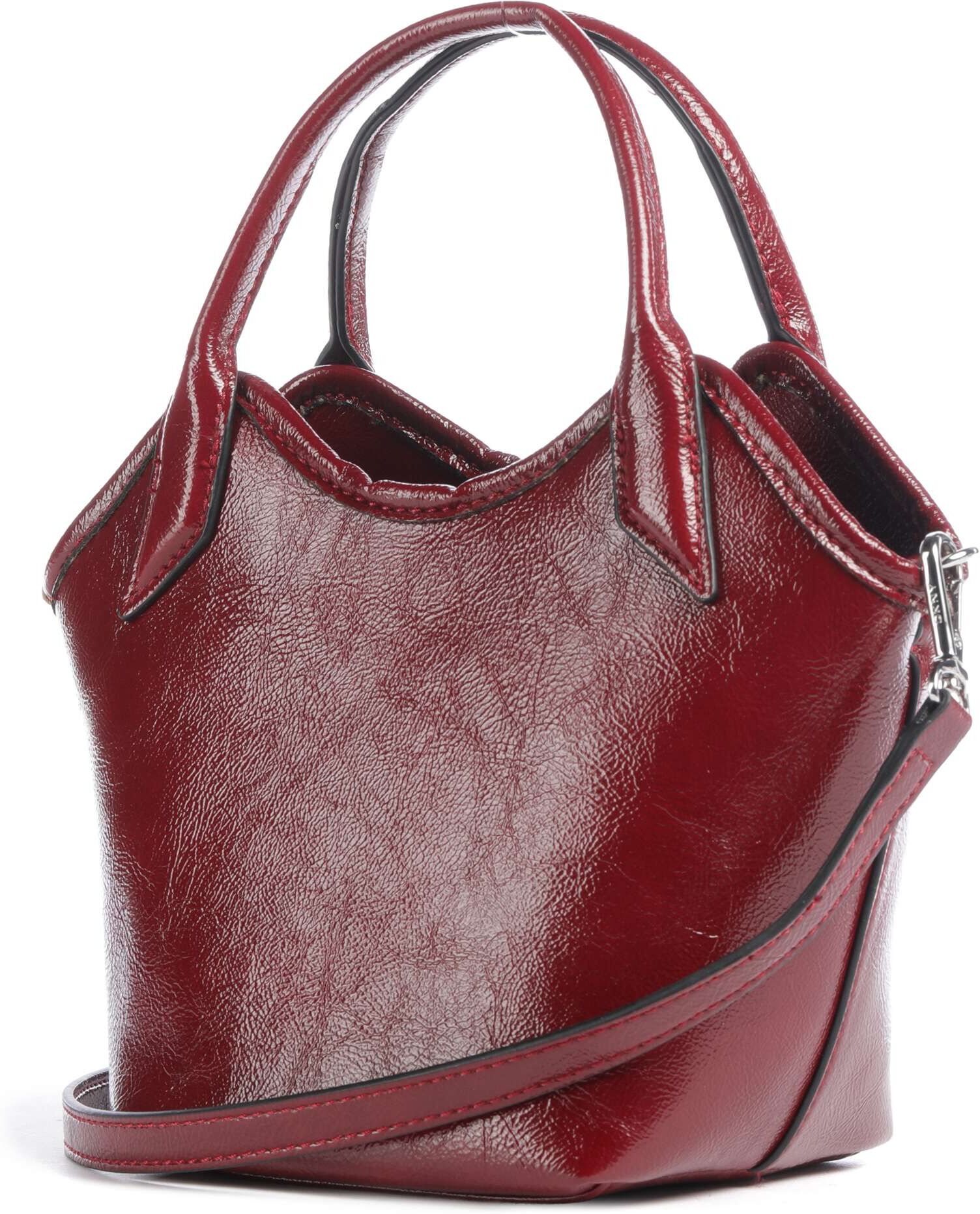 DKNY Mari Mini Handtasche aus Leder, rot