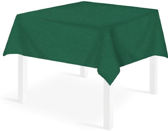 Pack Service Tovaglia Monolin Verde 150x150 cm 12 Pezzi