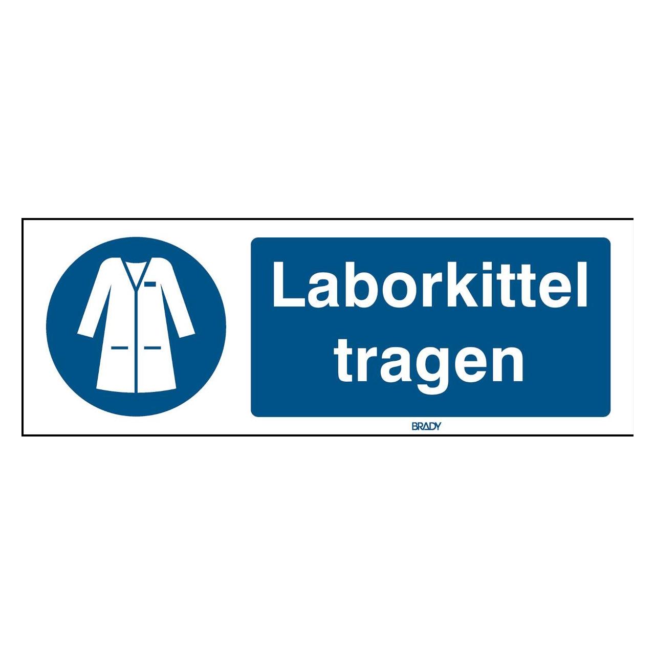 Brady ISO-Sicherheitsschild - Laborkittel tragen (311402)