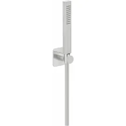 Herzbach Ceo Wannenset 36.630423.1.14 mit Konushalter seven round, Edelstahlfinish