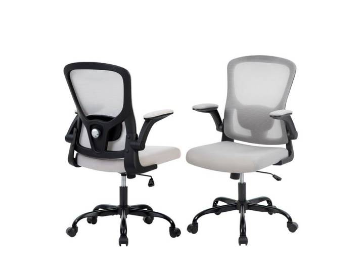 Chaise de bureau ergonomique - LUNSY - Ergonomique - Maille respirante - Soutien lombaire réglable