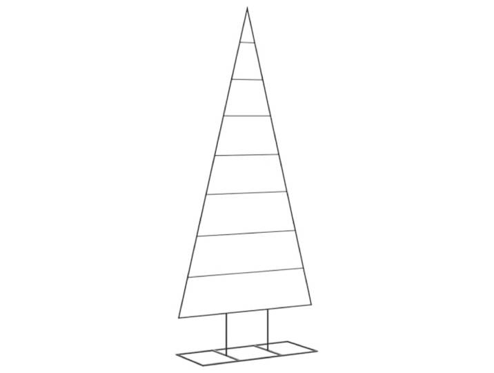vidaXL Kerstdecoratie kerstboom 180 cm metaal zwart