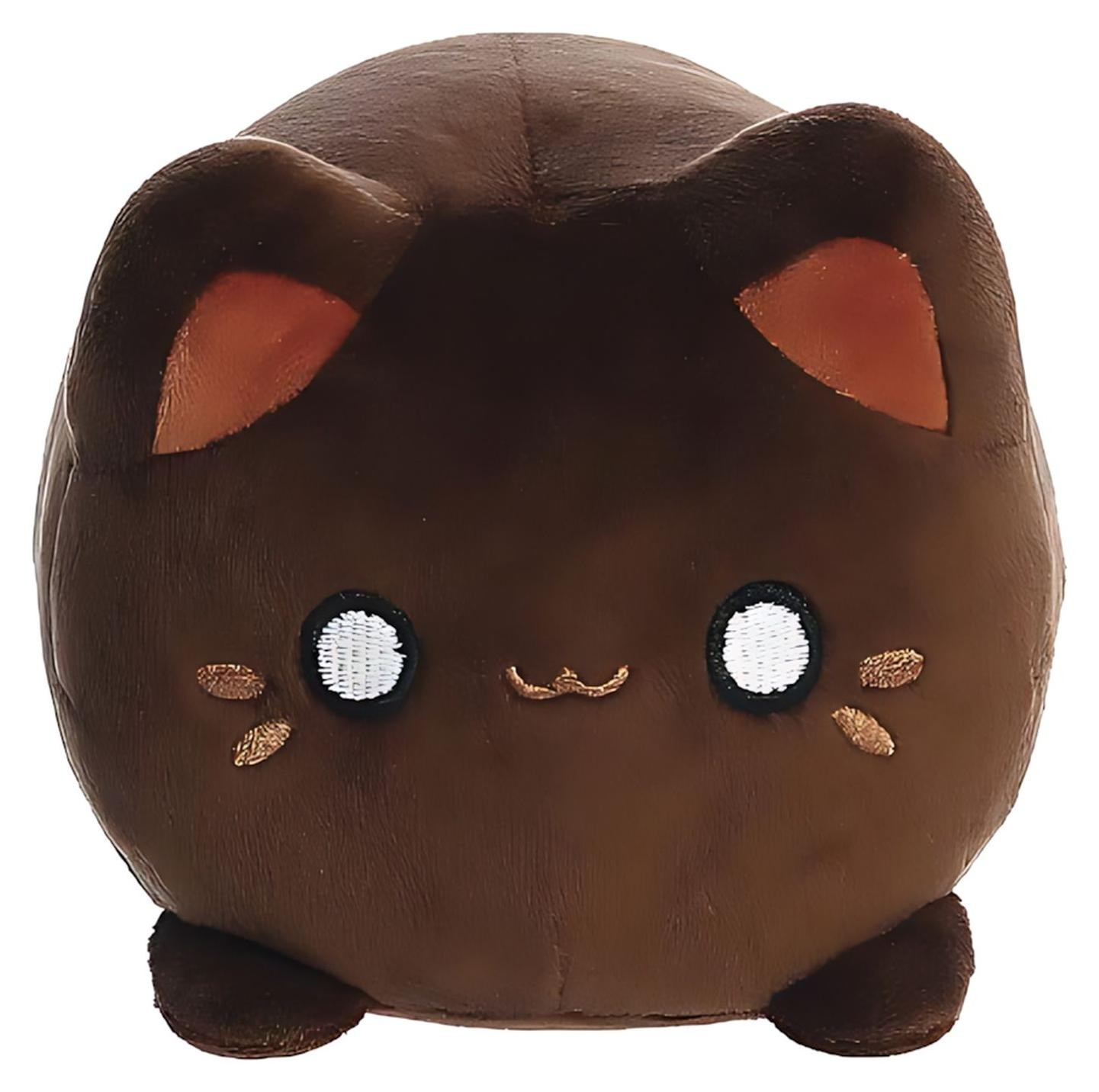 Aurora Kona Coffee Meowchi Pluche Kattenknuffel - Bruin - 18 cm