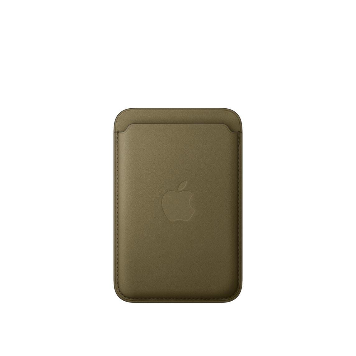 Apple Original iPhone Feingewebe Wallet mit MagSafe - Dunkeloliv