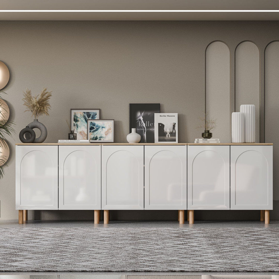 Hashtag Home Bohem Sideboard White/Oak Set of Three